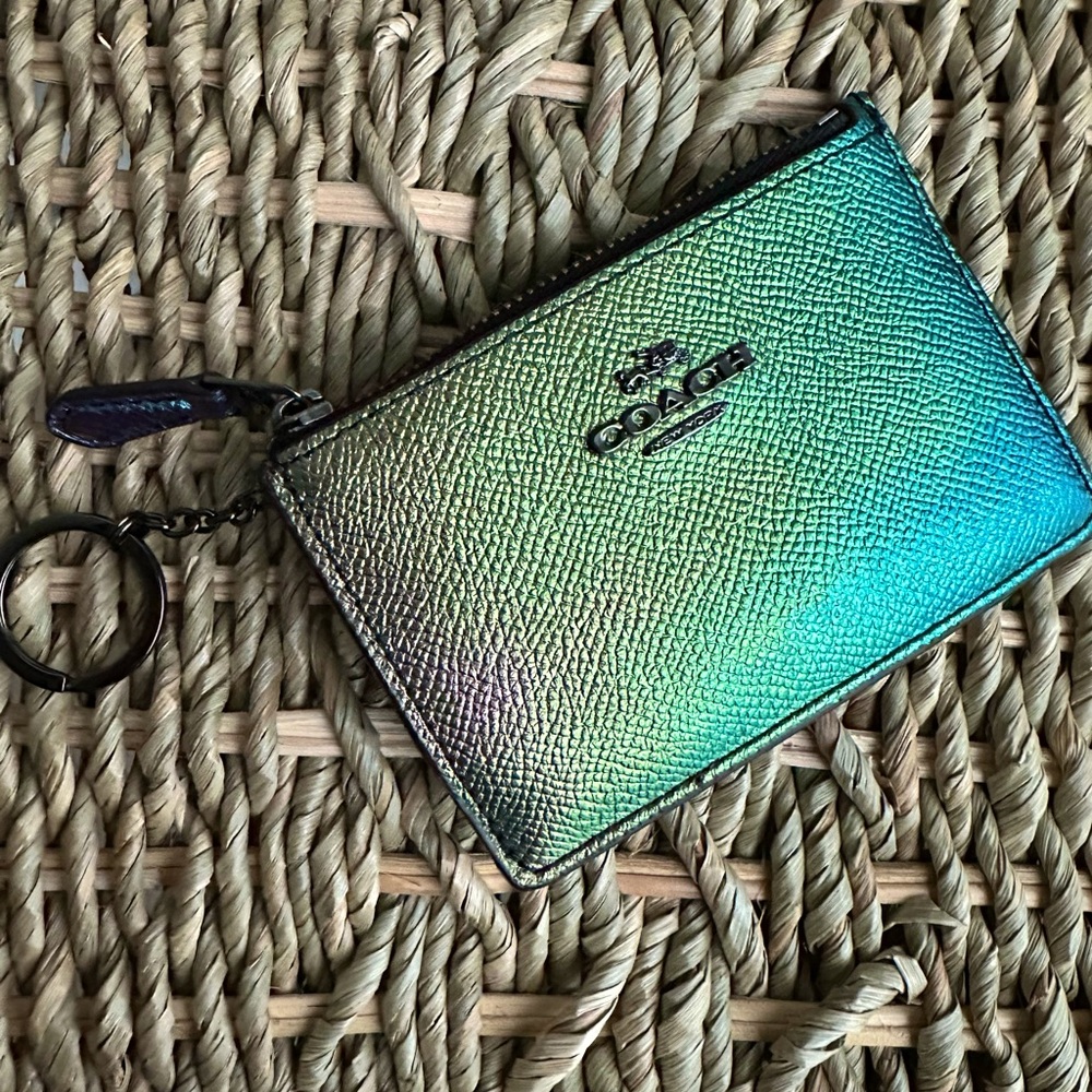 RARE: Coach Holographic Card Case/Keychain